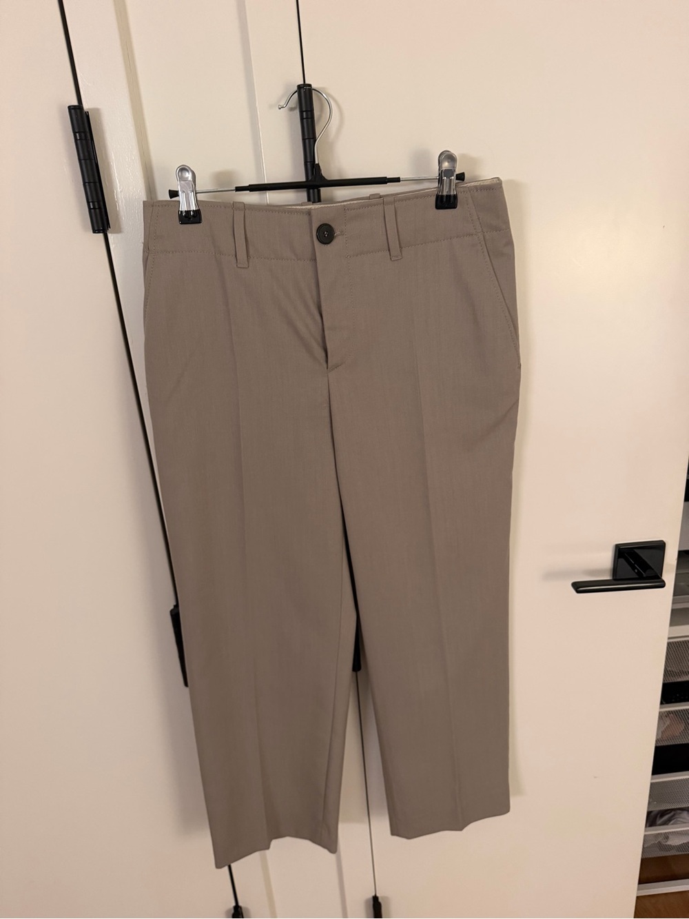 Zara Men's Straight Dress Pants in Taupe